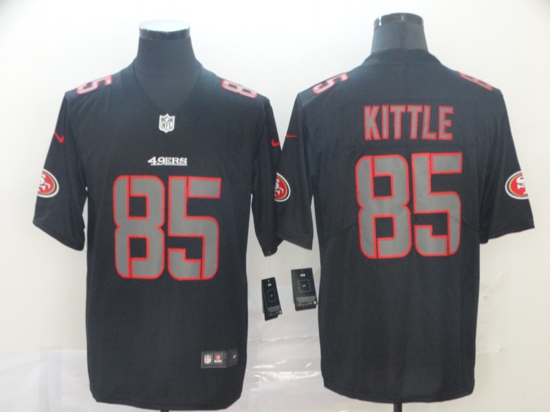 Men's San Francisco 49ers George Kittle #85 Black Alternate Jersey